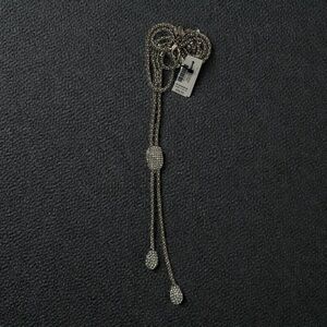 Chico’s Pave Crystal Y Lariat Necklace